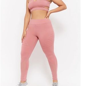 Like New Forever 21 Moto Leggings in Rose